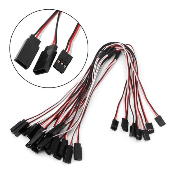 5 stk./pakke RC Servo Y-forlengelseskabel for JR Futaba RC Servo RC Fly RC Bil DIY, 30 cm