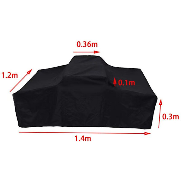 Vanntett presenning for campingvogn, telt, bobil, tilhenger, for campingturer, takbeskyttende presenning, 140 x 120 x 40 cm