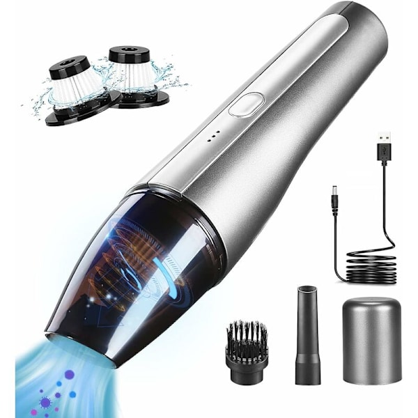 Ledningsfri Håndstøvsuger - 8000PA - 120W Effekt - USB Genopladelig