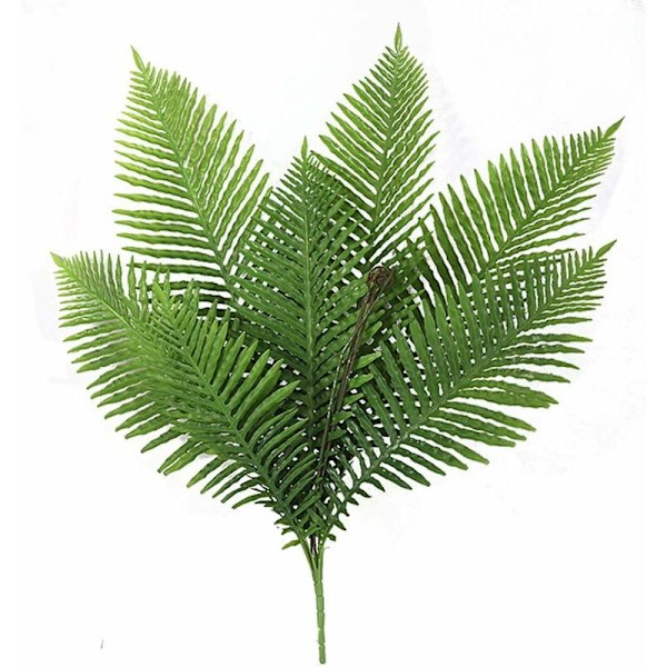 Konstgjorda Boston Fern Växter 31,5\" Höga Konstgjorda Buskar Grönska Buskar Konstgjorda Blommor Falska Areca Palmväxter Blad för Inomhus Utomhus Hem Köket