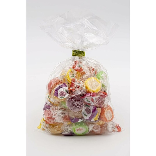 Transparenta påsar för mat, kakpåse, kexpåse, presentpåse, 100 st (1624cm)