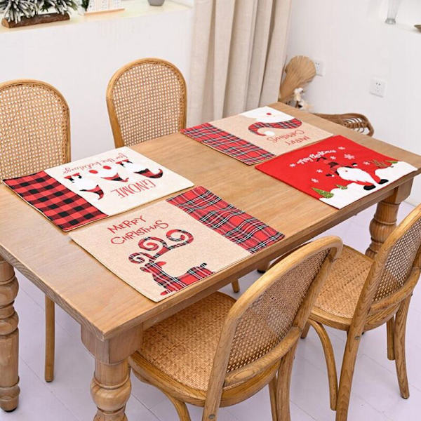 Julebordsplacering Julepynt Hjemmedekorationer Ny Un Navidad Xmas Natale Kerst Noel