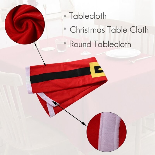 Rund juledug Hotel juledug Bryllupsfest Banketborddug Hjem Tekstiler 148cm