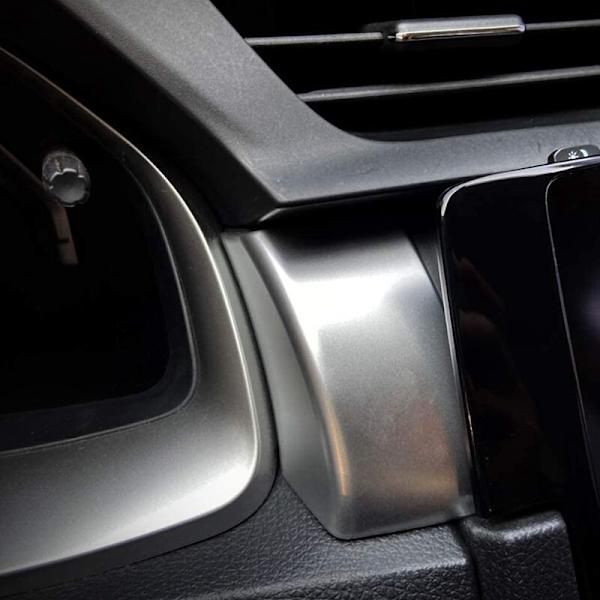 Interiør Central Control Dashboard Strip Cover Trim Panel Sølv til 10. Gen 2016-2020