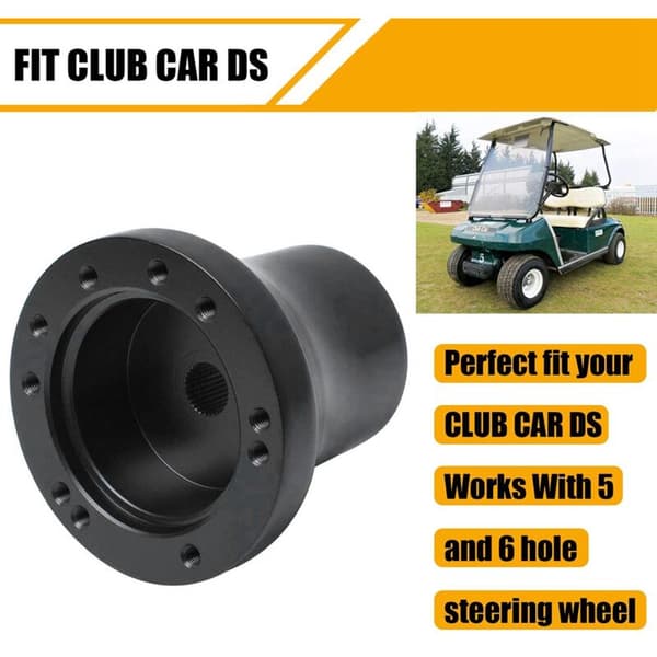 Adapter til golfvognsrat til Club Car - sort
