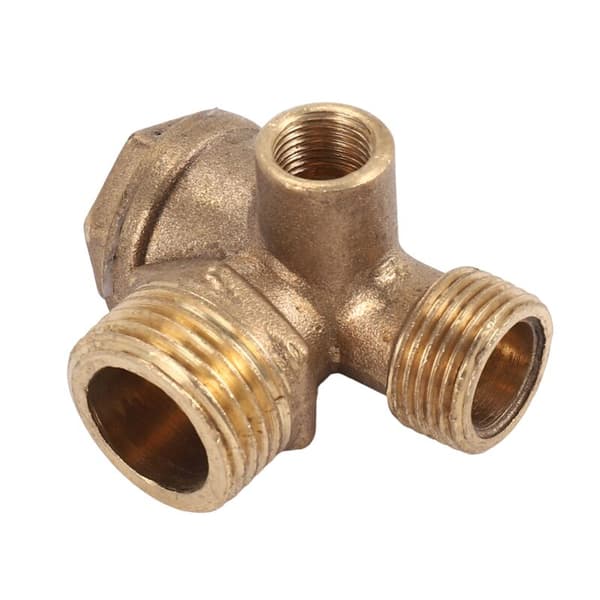 1 Trevejs Luftkompressor Tilbageventil Direkte Forbindelse Luftkompressor Tilbageventil, Ventilport: 20Mm 16Mm 10Mm
