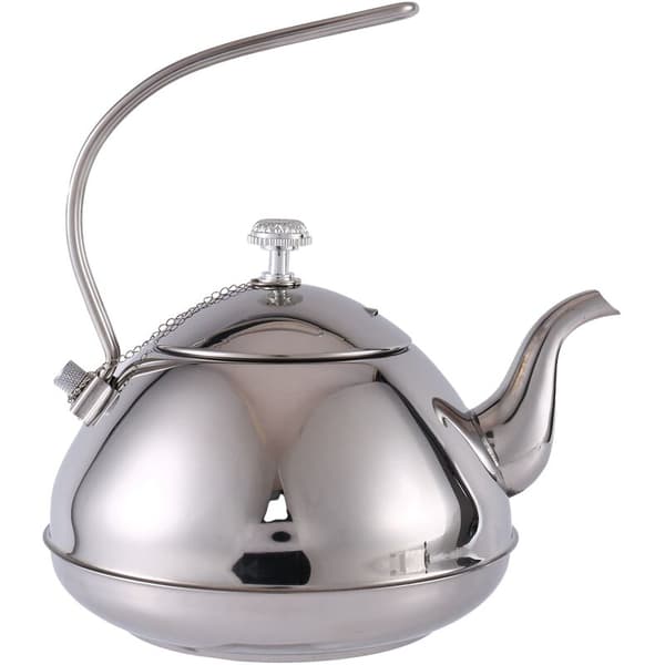 Rustfrit Stål Tekande med Tesil, Spisestel, Tekande med Teinfuser til Induktionskomfur, Teinfuser, 1L