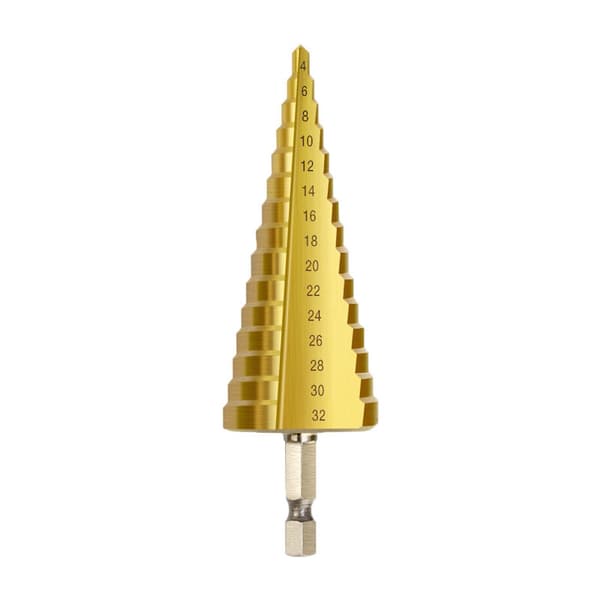 Trin Drill Bit, Hex Skaft Lige Rille Trin Drill Bit Kombination, Elektrisk Boremaskine Åbning Pagode Drill Bit