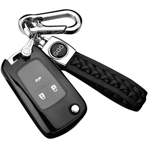 Blød TPU bilnøgle etui til Cruze Aveo Sail Captiva Opel (sort B)