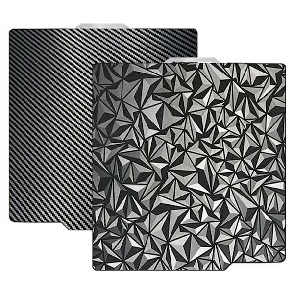 PEO PET Byggeplate for Bambu-Lab X1/X1C/X1E/P1P/P1S/A1 3D-skriver, + 257 X mm Fiber