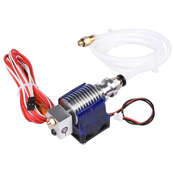 3D-skrivertilbehør Metall Hotend Ekstrudersett V6 J-hode 1,75 mm, egnet for 3D-skriverdyse (12V) 0,4 mm
