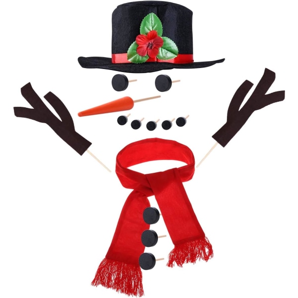 Lumiukkopakkaus, Lumiukon koristelusarja 15-osainen lumiukon valmistussarja talvijuhlille lapsille ulkolelujen koristelu Joululoman koristelulahja