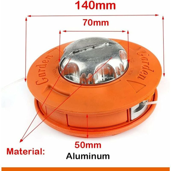 Spool Line Universal Brush Cutter Head M10