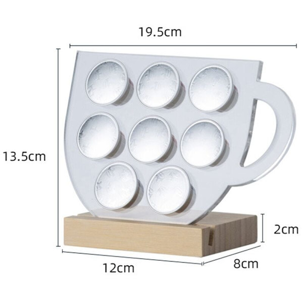 Kaffe Kapselholder Akryl Kapselholder Kaffe Opbevaring Kapselholder