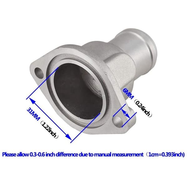 4X Radiator Køling Rør Forbindelse Flange 026121 145E til Golf A6 Sæde J Etta B3 B4