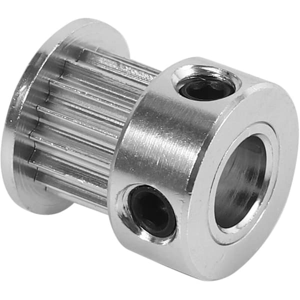 Aluminium GT2 16 tænder 6mm boring synkron remskive flanget synkron remskive til 3D-printer