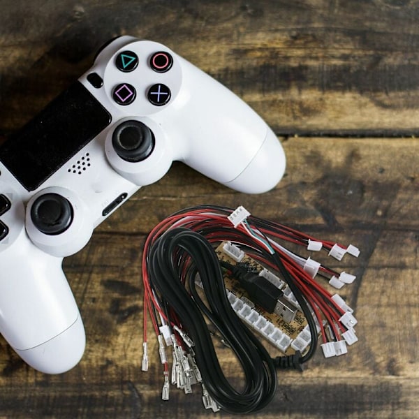 2X Zero Delay Arcade USB ENCODER PC TIL JOYSTICK FOR 5PIN JOYSTICK & 2.8MM KNAP