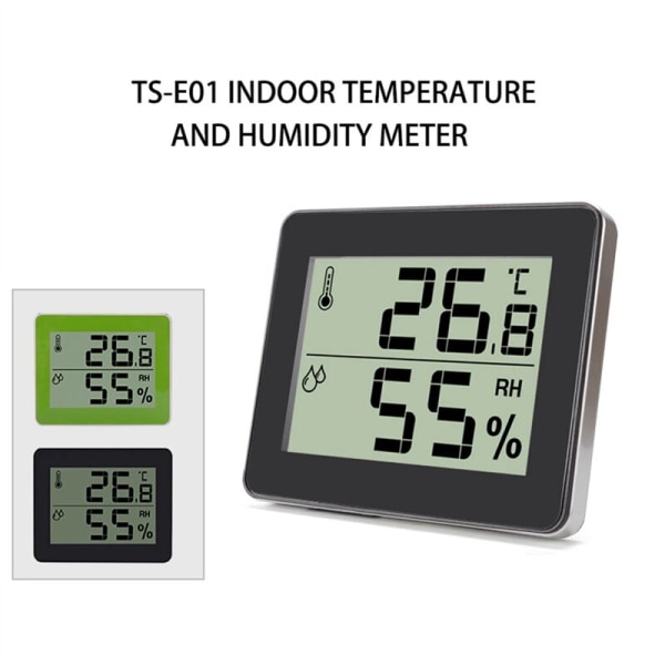 Digital hygrometer termometer, inomhus hygrometer, hemtemperatur termometrar sensor mätare, grönt rum