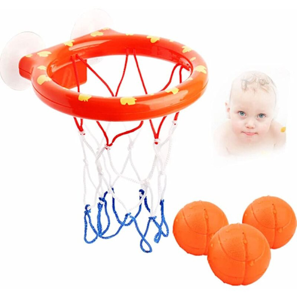Baby Badleksaker Badleksak Boll Badleksak Basketbollställ Leksak Present till Barn Leksak Basketbollset 3 Bollar
