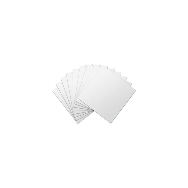 10 stk Vegg Speil Klistremerke 15x15 cm, Eksplosjonssikkert Kvadratisk Fleksibelt Lim Akryl Speil, Plast DIY Rammeløs Veggdekorasjon for Bad,