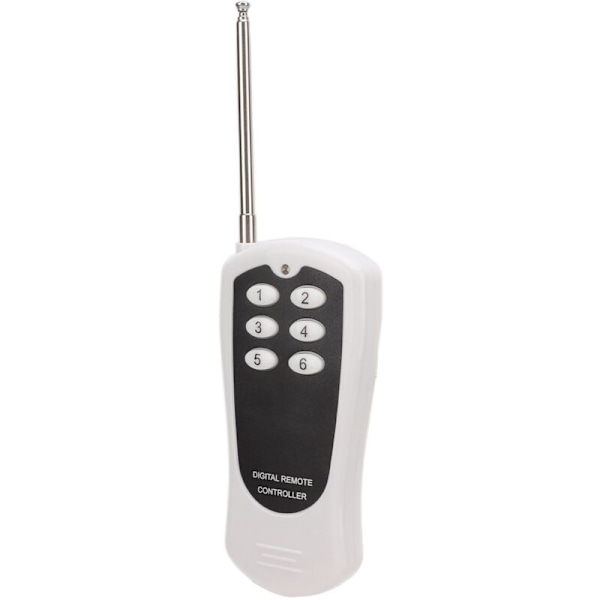 Trådløs fjernkontrollbryter med 433,92 MHz sender 6 kanaler 1000W DC12V høy følsomhet for LED-lamper