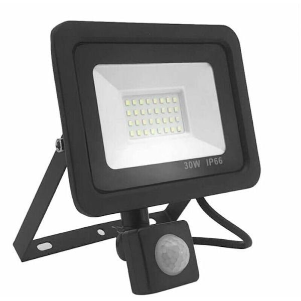 2 kpl 30W LED-ulkovalaisimia liikeanturilla, 2700LM, 6000K, IP66 vedenkestävä, ulkovalaisin