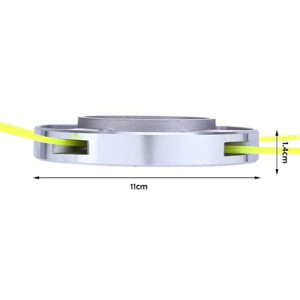 Legering Hoved Metal Trimmer Hoved, Buskrydder Udskiftning Dele Power Hoved til Plæneklipper til Buskrydder