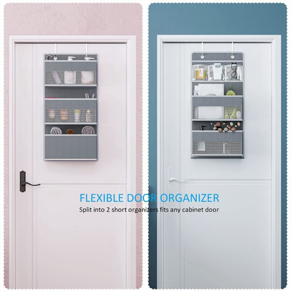Oven the Door Organizer, 6 Hyllyä Oven the Door Organizer, Joustava 1 Jaettu 2 Kylpyhuoneen Ripustusjärjestäjä