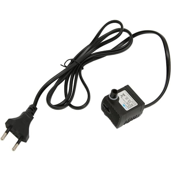 Mini justerbar tyst nedsänkbar vattenpump, IPX8 vattentät fontänpump med sugkopp för akvarium, EU-kontakt 220-240V,