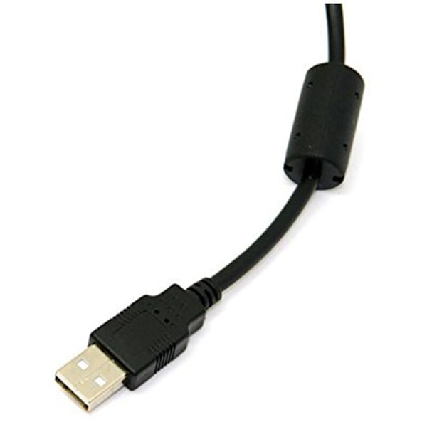 2X Mini USB B Type 5-polet Han-Hunk 90 Grader A 2.0 Datakabel med Ferritkerne Meter