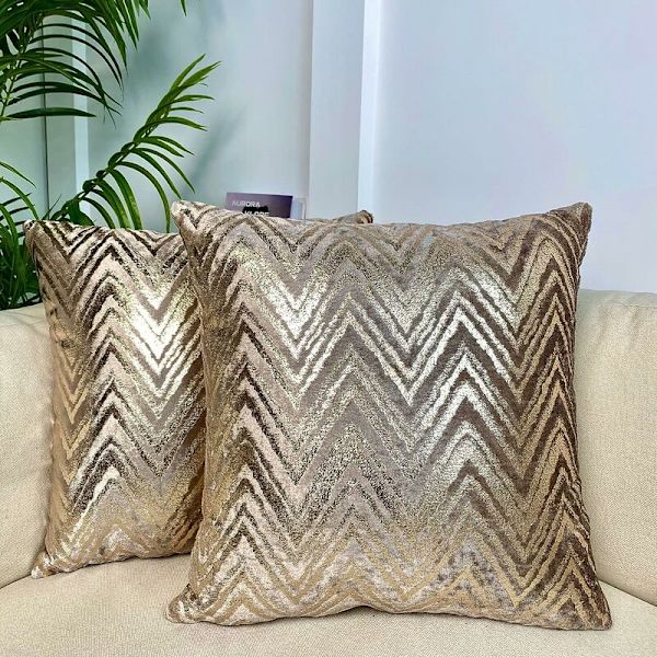 2 stk putetrekk putevar moderne stil putebeskytter dekorasjon hjem stue soverom for sofa kontorstol størrelse 45 x 45 cm, kaffe