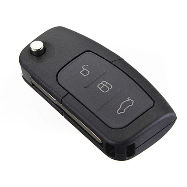 3 knapper 433MHz 4D63 80Bit Flip Folding Fjernkontroll Nøkkel Fob Etui Passer for Focus Mondeo Fiesta Galaxy FOB Etui HU101 Blad