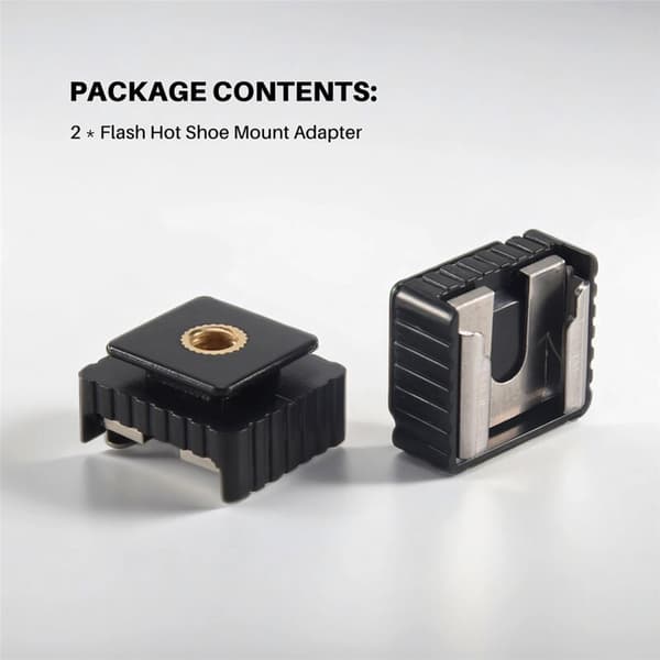 2 stk. 1/4 tommer gevind flash sokkel montering adapter til stativ studie lampeholder