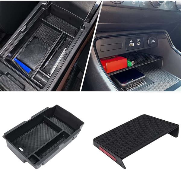Center Console Organizer Tray & Armrest Storage Box -V 2023 Tillbehör Sekundär Insert