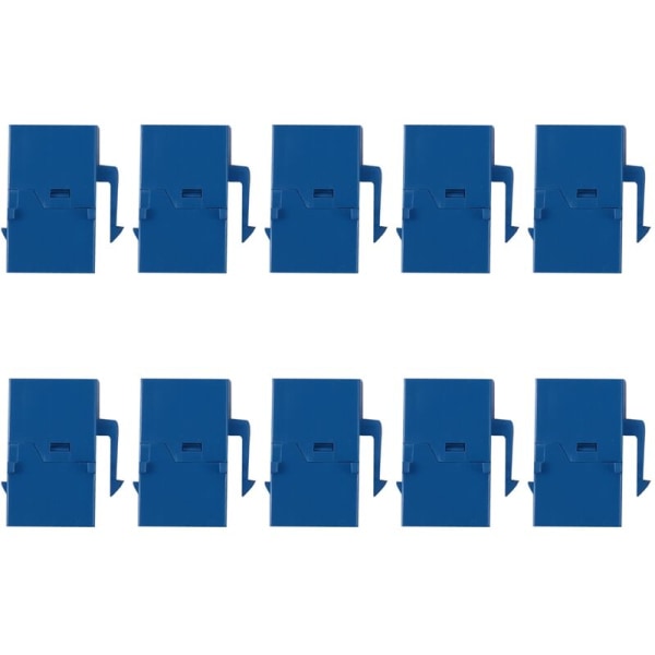 10 kpl RJ45-liitin Cat6-liitinjatkoliitin Ethernet-verkko LAN 6 liitinpistorasiajatkoliitinsovitin, sininen