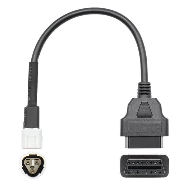 Obd-kabel egnet til 3-bens 3-bens stik kabel diagnostisk kabel til 16-bens Obd2-adapter
