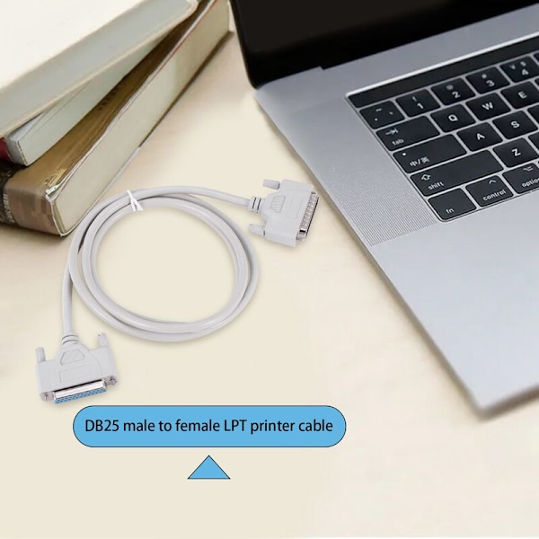25 Pin DB25 Parallel Han til DB25 M-F Printerkabel 1.5M Computerkabel Printerforlængerkabel 25 Pin