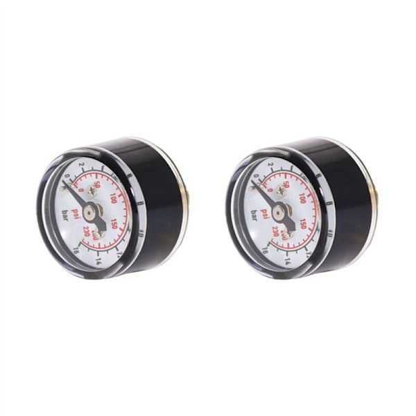 2X Scuba Diving PCP Luft Mini Tryk Måler 16Bar, 1/8 NPT Gevind