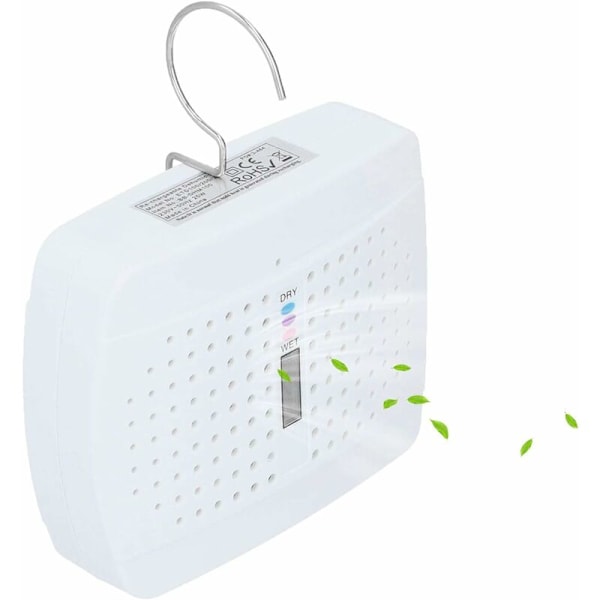 Återanvändbar Mini Avfuktare Tyst Fuktabsorberare Maskin Automatisk Skydd Elektrisk Lufttorkare Tar Bort Fukt Fuktighet för Sovrum Badrum