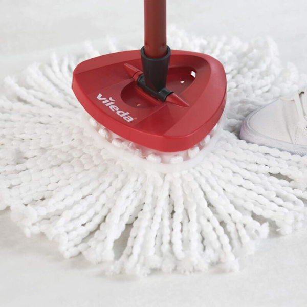 Vileda Mop Head, Mikrokuitu, Mikrokuitu, Valkoinen, Kaksoispakkaus..