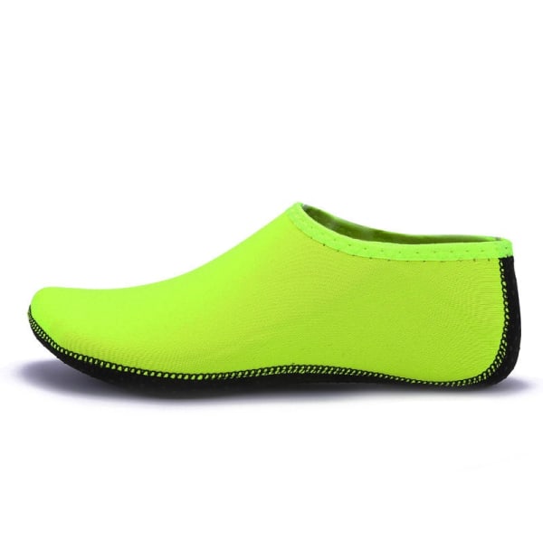 Snorkling strandstrumpor och skor Snabbtorkande dyk- och simstrumpor med mjuk botten XL (neongrön)