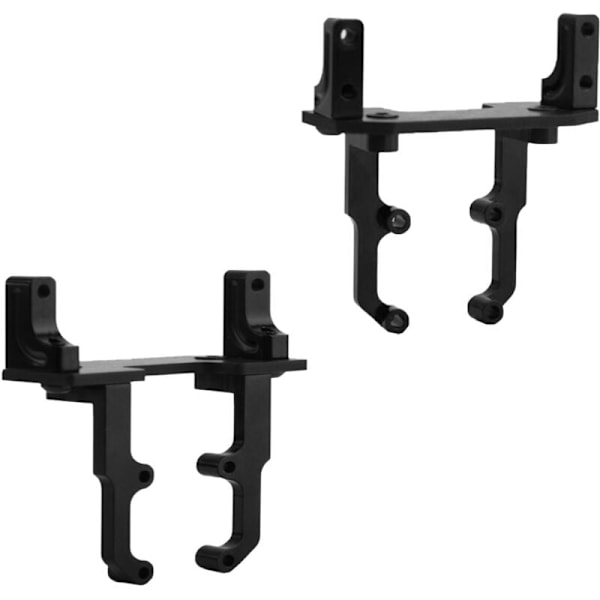 Metall AR44 Axel Servo Fäste med Styrlänk för Axial SCX10 II 90046 1/10 RC Crawler Uppgraderingsdelar, Svart