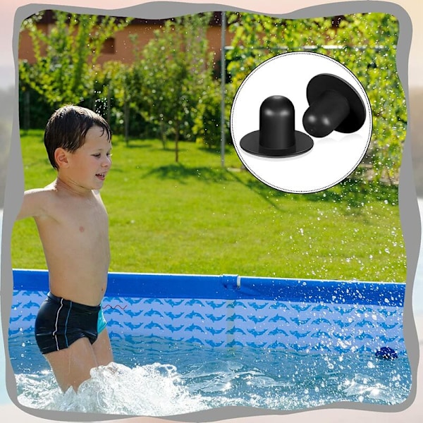 Stykker I Jord Swimming Pool Filter Pumpe Si Strainer Hul Prop Solid Farve Sommer Swimming Pool Tilbehør PVC Pool Pumpe Prop Pool Aftapningsprop (Sort