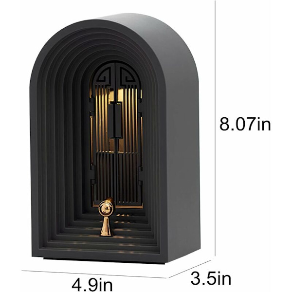 Mini Bluetooth-högtalare med skrivbordslampa - Bärbar sänglampa - Liten högtalare - Justerbar LED-läsning - Bordslampa för hem, kontor, sovande 1200m