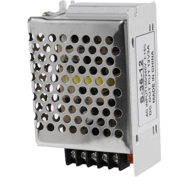 LED-strömställare spänningstransformator från AC 100V 240V till DC 12V 3A 36W