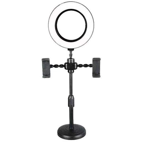4 i 1 Live Stativ Live Stemme Profesjonell LED Ringlys Bærbar Lampe MIC Stativ Holder Lys Live Streaming