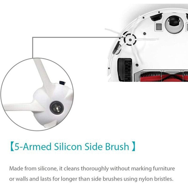 Avtakbar rullesett for støvsuger fra Xiaomi Roborock T7 T7plus T7S T7Splus S7 Series S7Max S70 S75