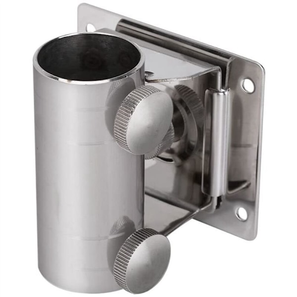 3X Fiskeparasollbaseholder, Justerbar Rustfritt Stål for Fiskeutstyrboks