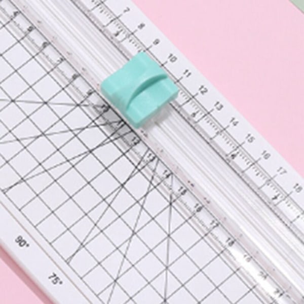 Papperskärare, Bärbar Papperskärare, 12in Papperskärare Scrapbooking Verktyg med Sidolinjal för Kraftpapper, A4 A5 B Papper