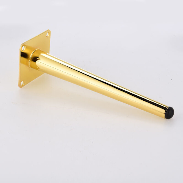 pcs (25cm lige koniske sorte med guld) Sofaben Metalben til møbler Badeværelsesskab TV-skab Bord Hardware Support Ben